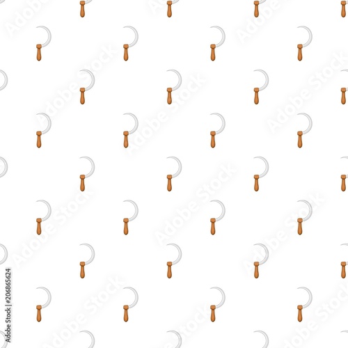 Sickle pattern. Cartoon illustration of sickle vector pattern for web