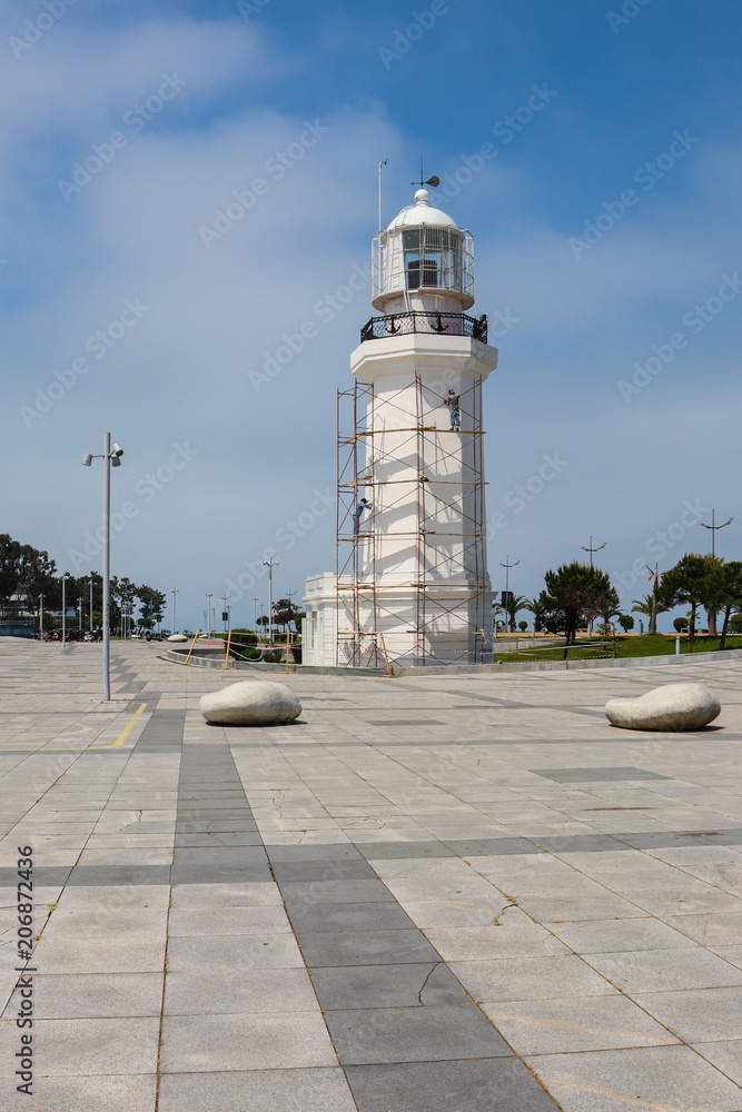 Lighthouse on the embankment of Batumi, Georgia