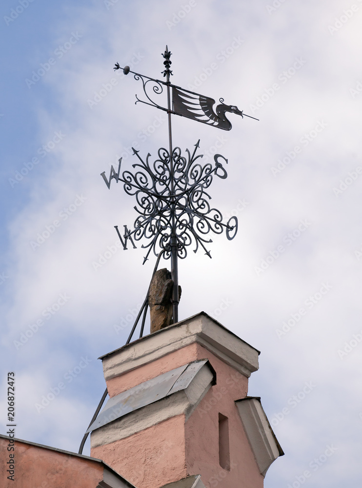 Wrought weathervane in Tallinn Wrought weathervane in Tallinn