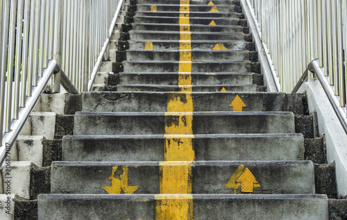 Fototapeta Kamienne schody chodnik schody zewnętrzne i tło