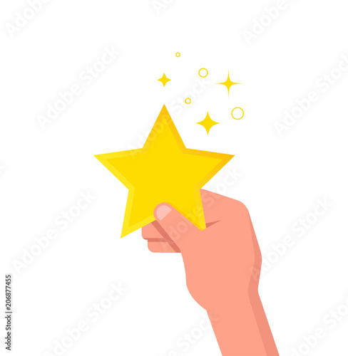 Happy customer, satisfaction clients, concept design