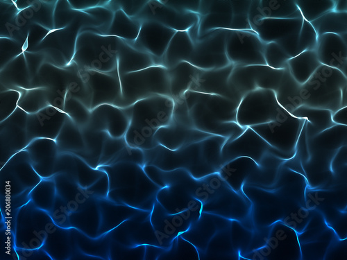 Abstract Wave background of particles. Digital colorful illustration.