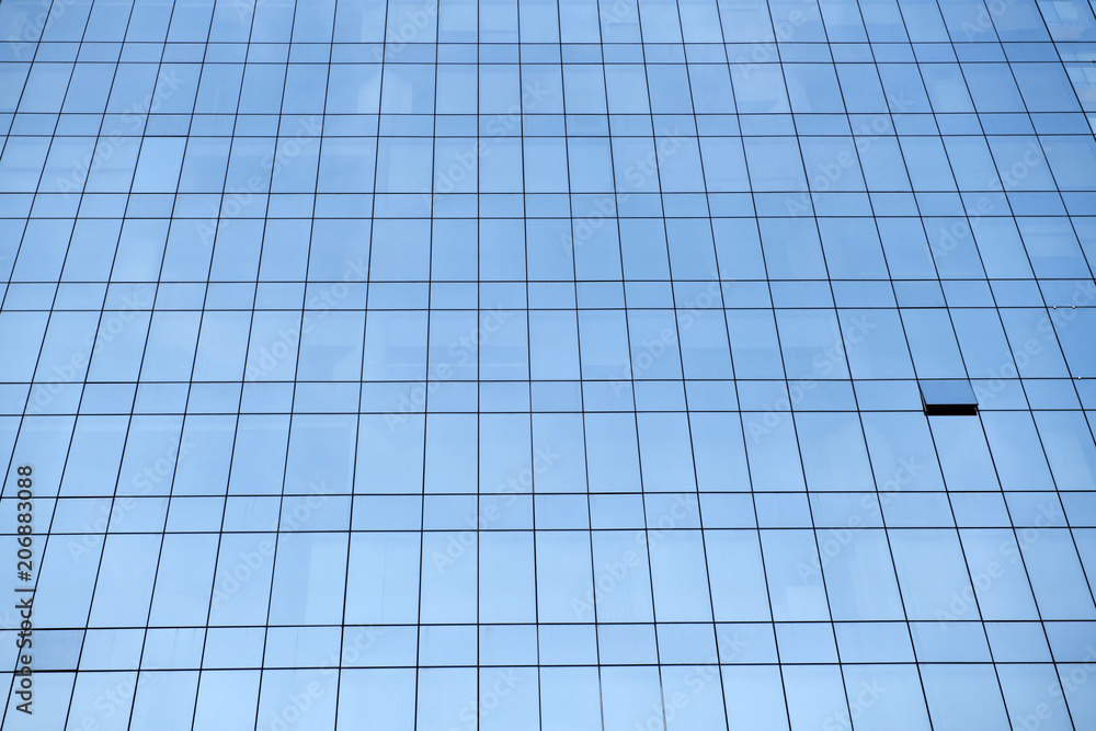 Mirrors that reflect the blue of the morning sky looks beautiful pattern Mirrors that reflect the blue of the morning sky looks beautiful pattern
