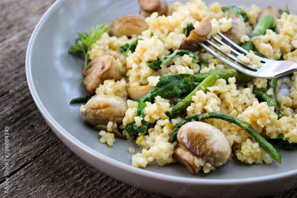 Warm bulgur salad Warm bulgur salad
