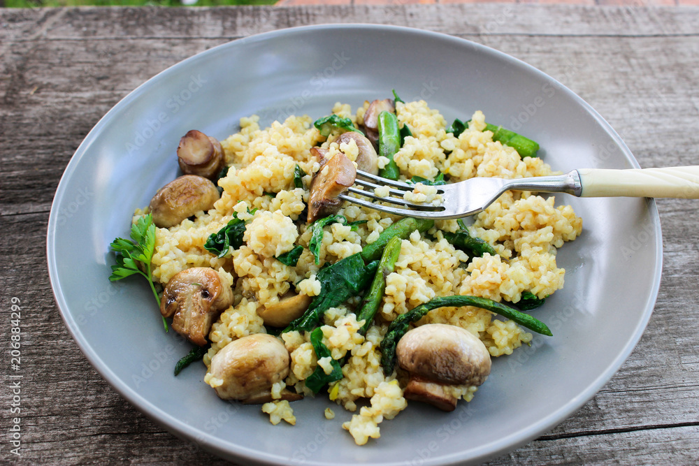 Warm bulgur salad Warm bulgur salad