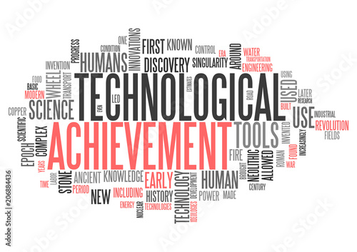 Word Cloud Technological Achievement