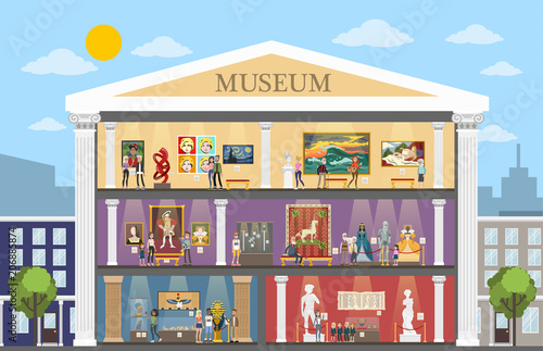 Museum city building.