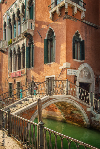Narrow canal in Venice