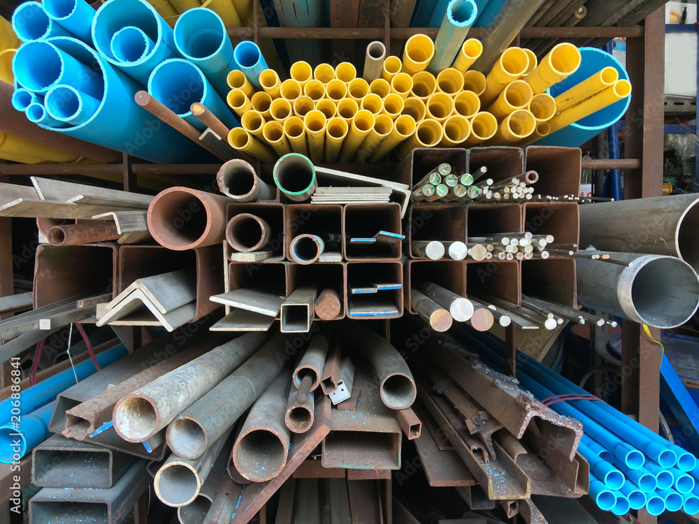 Stores selling pvc pipes, carbon steel, pipes round steel, Various