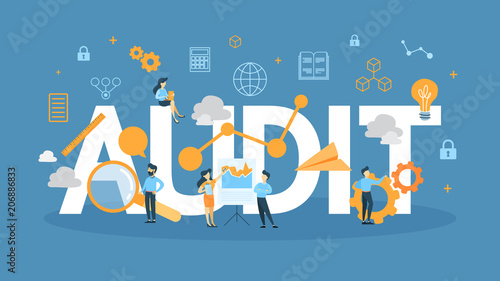 Audit concept illustration.