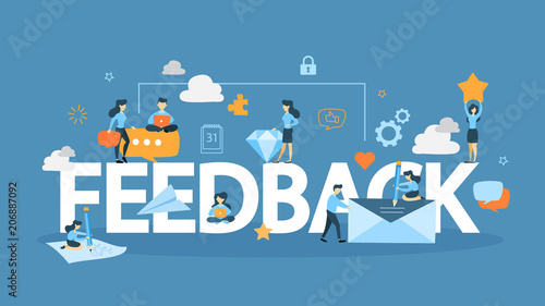 Feedback concept illustration.