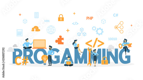 Programming concept illustration.