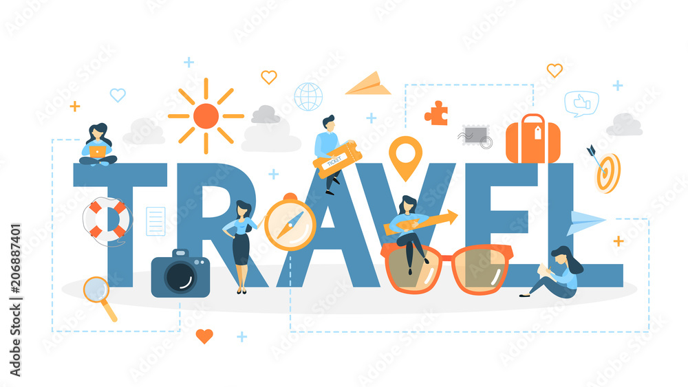 Travel concept illustration. Travel concept illustration.
