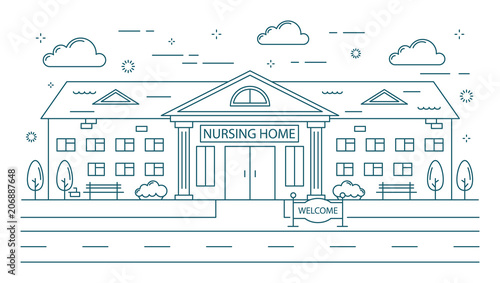 Nursing home building.