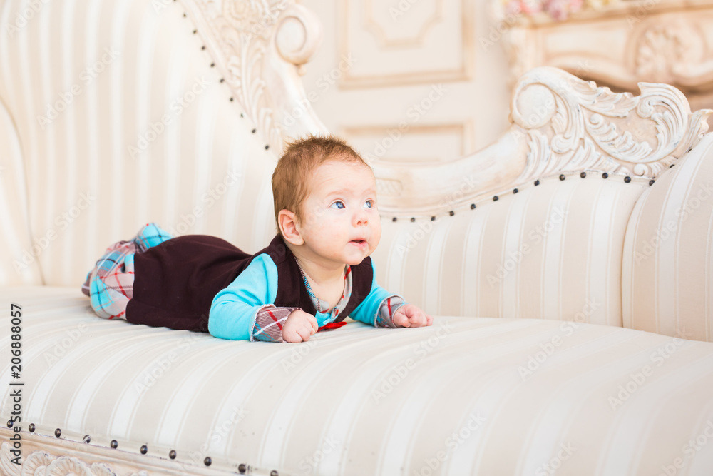 Portrait of a cute newborn baby Portrait of a cute newborn baby