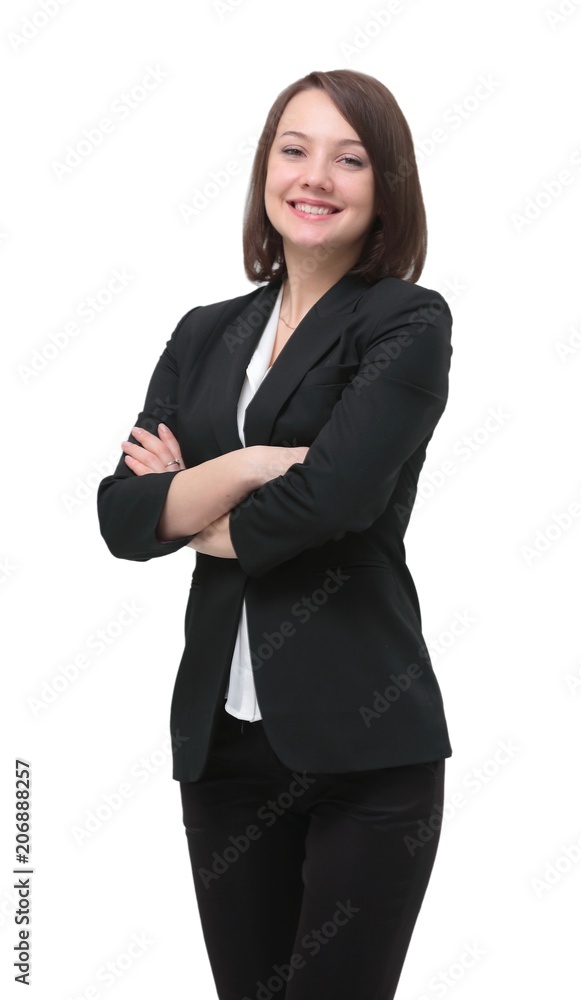 portrait in full growth. successful woman Manager portrait in full growth. successful woman Manager