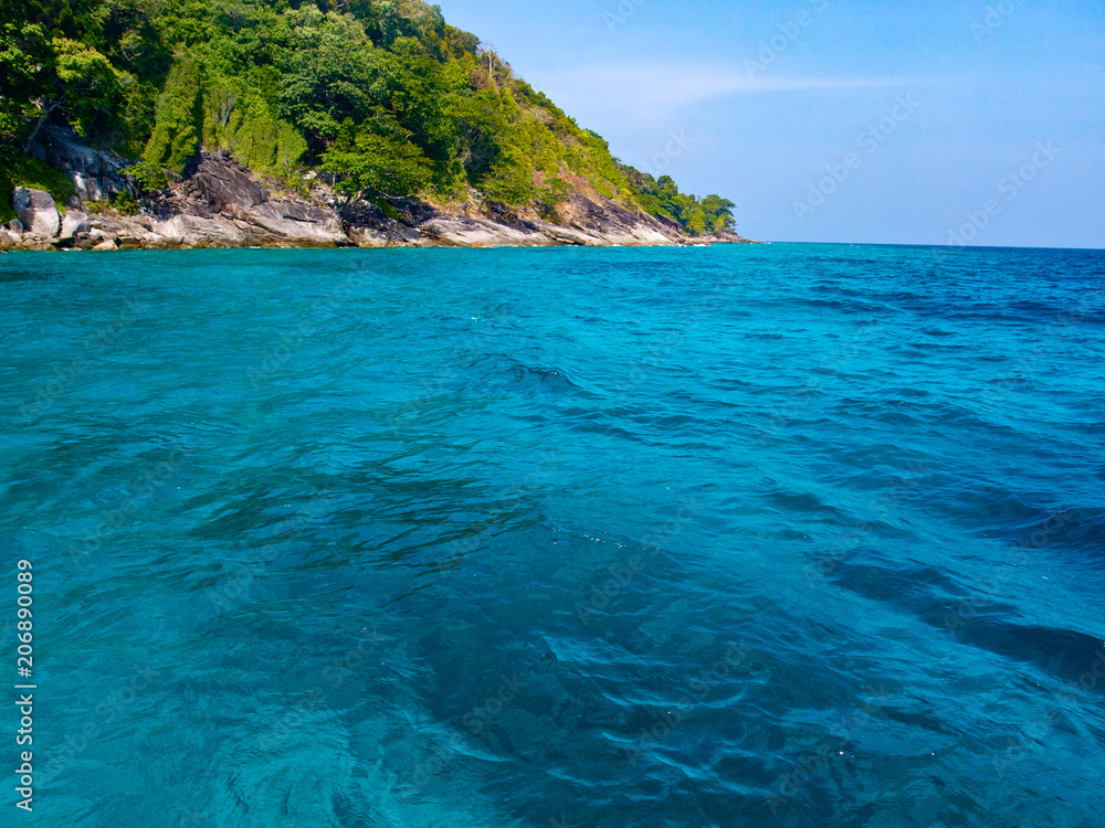  Ta chai  Island blue adaman ocean Thailand