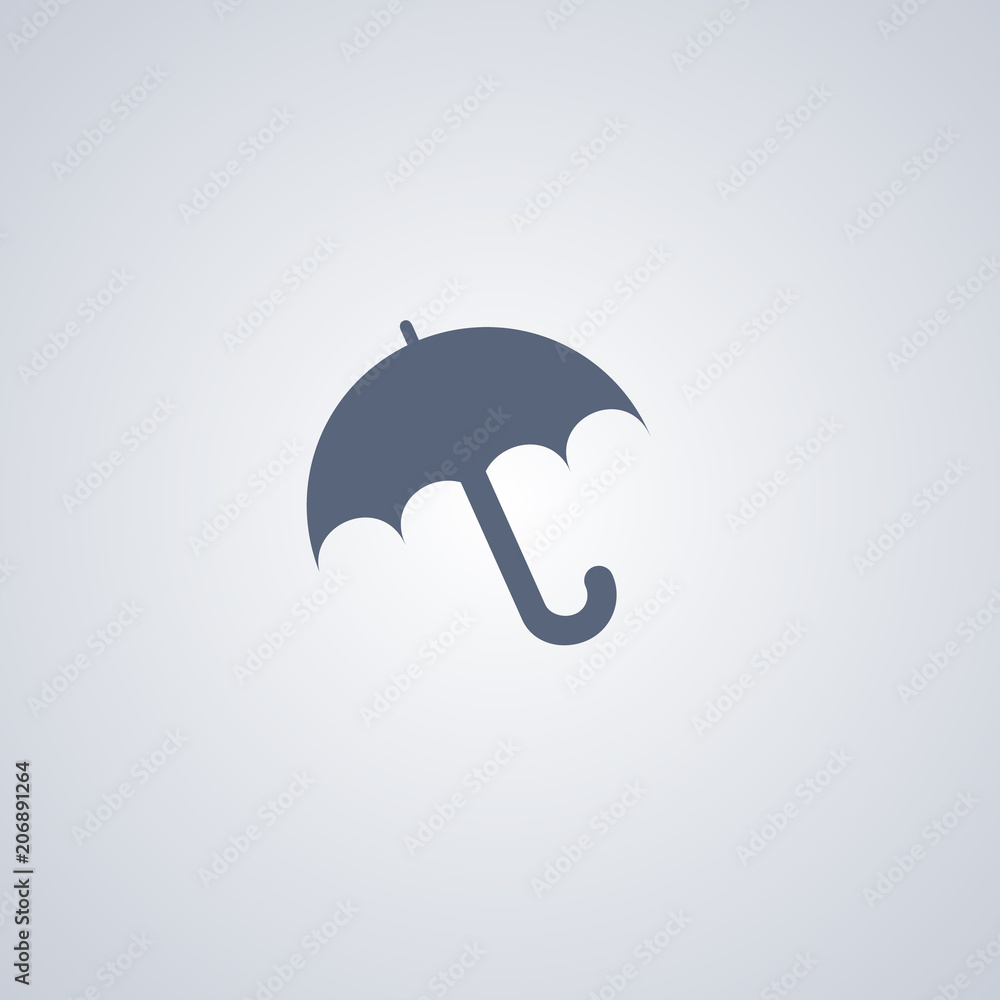 Fototapeta premium Umbrella, protection, vector best flat icon