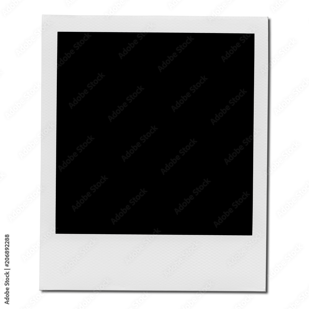Retro realistic blank instant photo with shadow Retro realistic blank instant photo with shadow