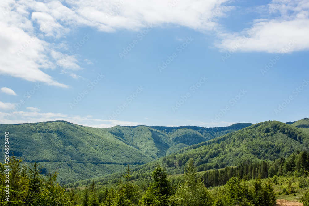 green mountain ridge nature landscape