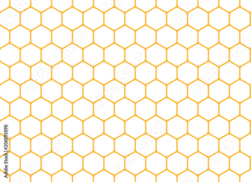 Honeycomb seamless background. Vector illustration.