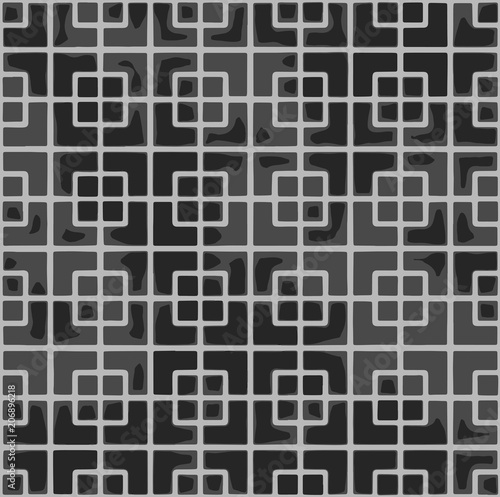Geometry pattern black and grey background texture