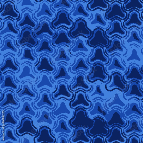 Geometry pattern blue background texture