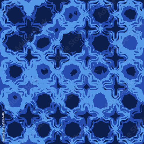 Geometry pattern blue background texture