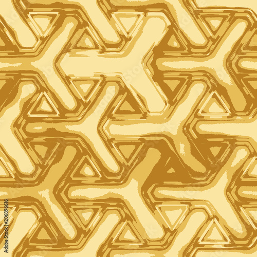 Geometry pattern brown background texture