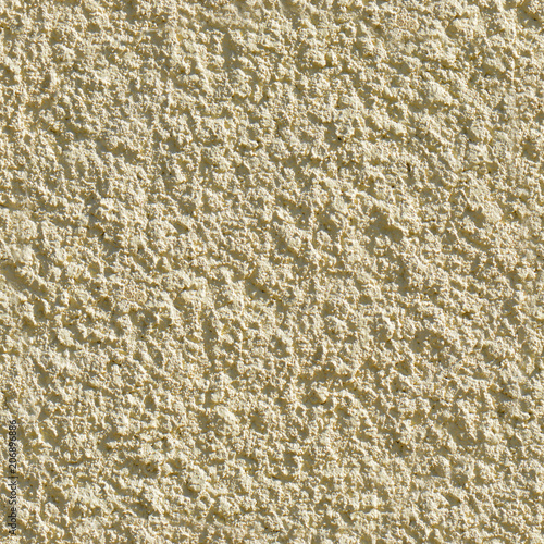 Seamless Tileable Texture of Beige Decorative Plaster Wall. High Detailed
