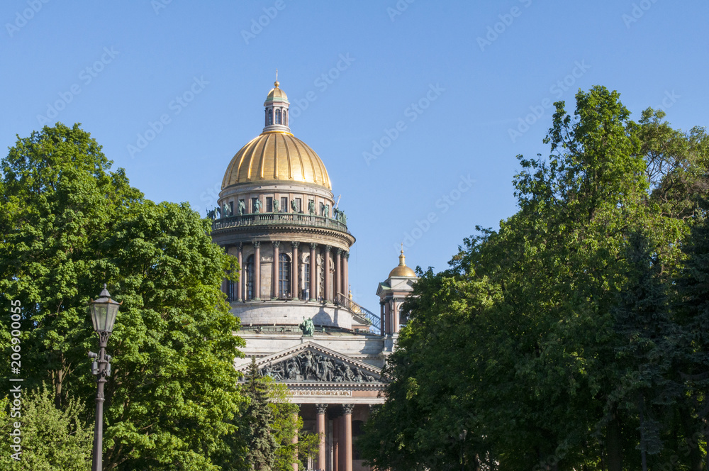 Isaac Cathedral view in Saint Petersburg