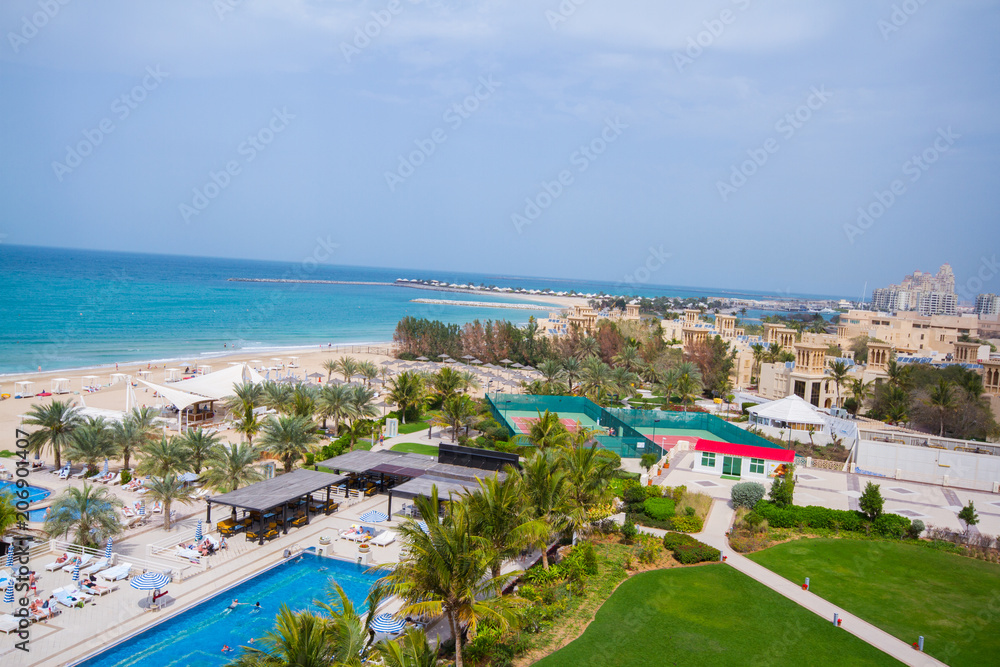 Al Hamra beach, a view from Al Hamra Beach Resort March 01, 2017