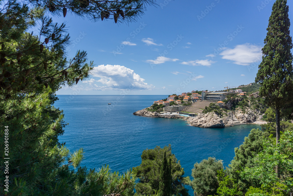 Beautiful Dubrovnik sea coast