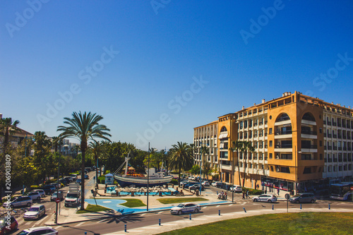 San Pedro de Alcantara. A sunny day in San Pedro de Alcantara, Marbella. Malaga Province, Andalusia, Spain. Picture taken – 22 may 2018. photo