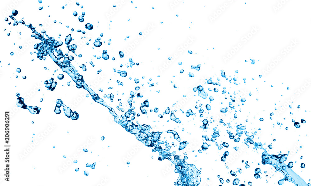 water Splash isolate On White Background water Splash isolate On White Background