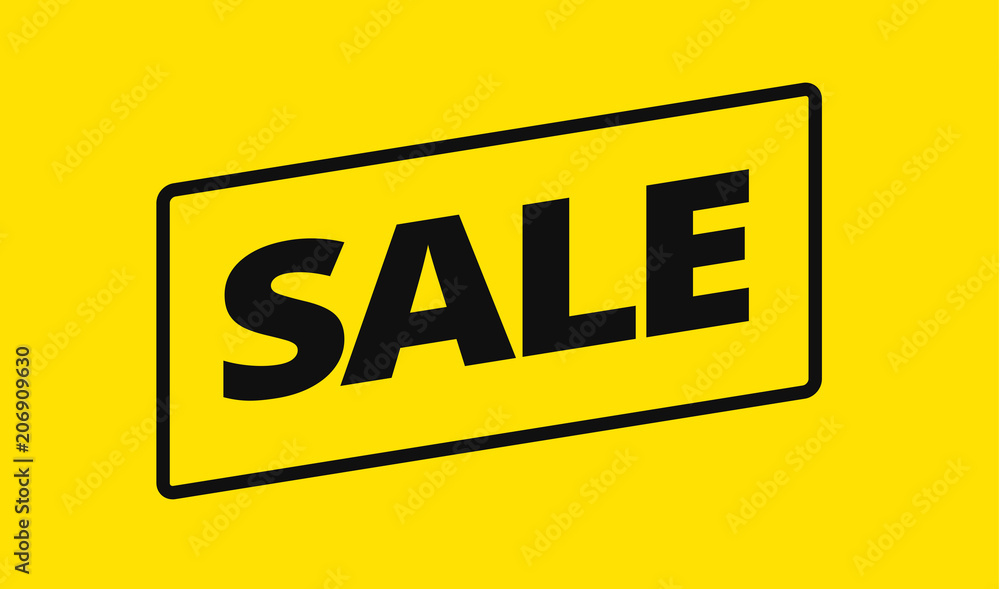 Yellow sale banner vector background Yellow sale banner vector background