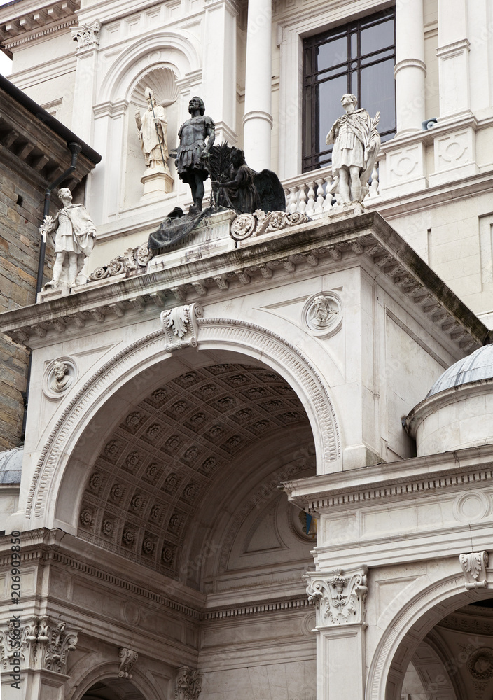 Entrance of Bergamo cathedral