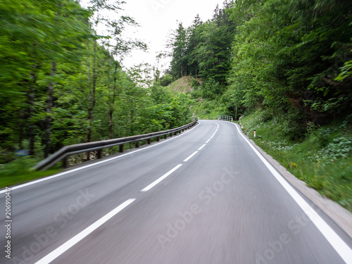 Austrian countryside road in motion © Herr Loeffler