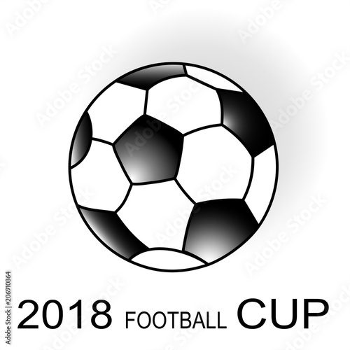World championship football cup 2018. Vector graphic background.