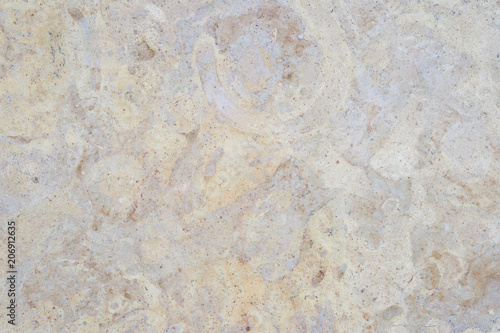 Beautiful natural high quality beige marble with unusual abstract pattern.