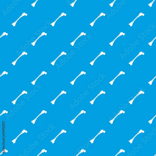 Broken bone pattern vector seamless blue repeat for any use © ylivdesign