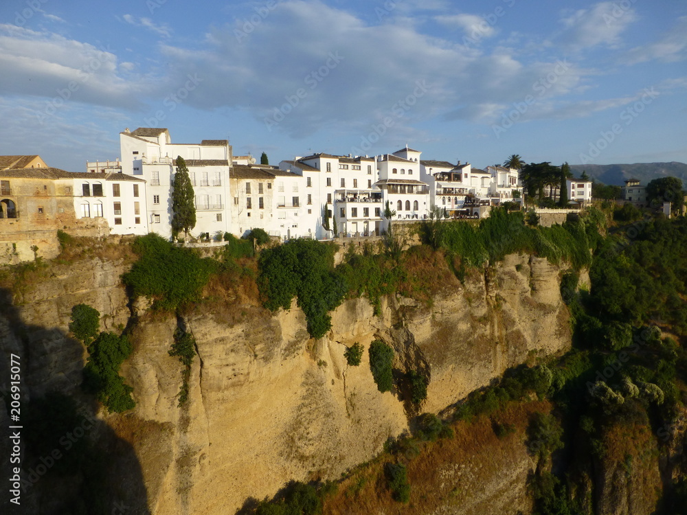 Desfiladero de Ronda, ciudad historica de Málaga (Andalucia,España) situada sobre un profundo desfiladero