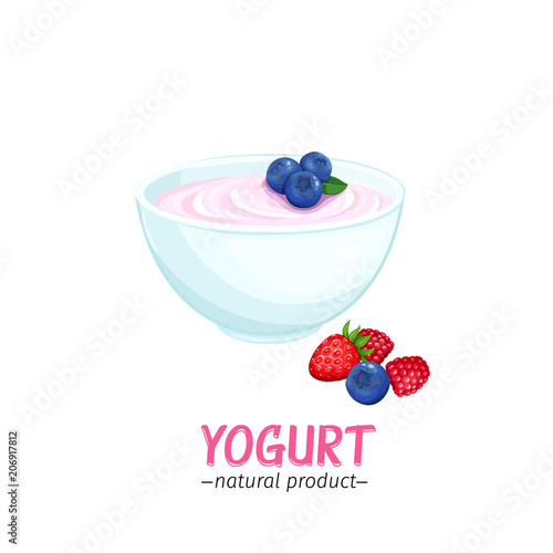 Vector yogurt icon