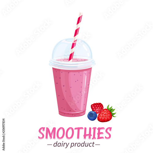 Vector smoothies icon.