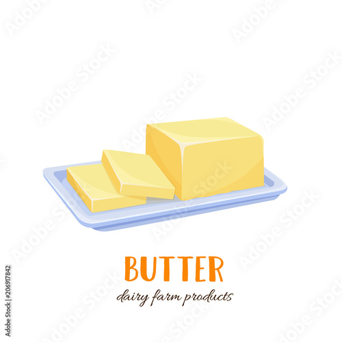 Vector butter icon photo