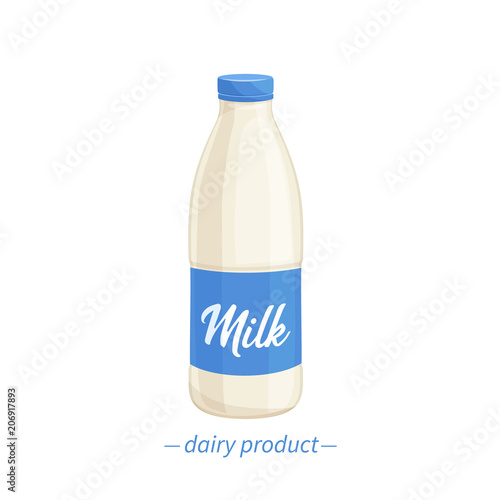 Vector bootle milk.