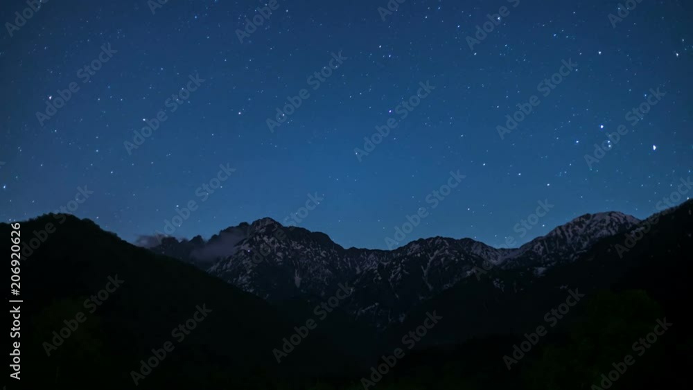 戸隠高原鏡池星空Timelapse 戸隠高原鏡池星空Timelapse