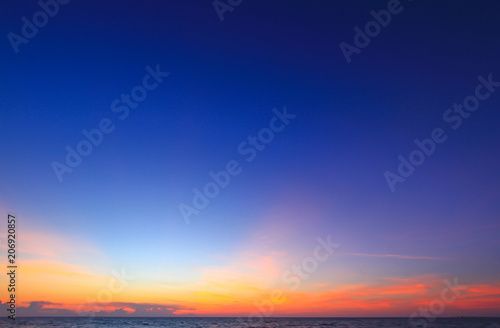 Beautiful sky on twilight time for background © YODCHAI