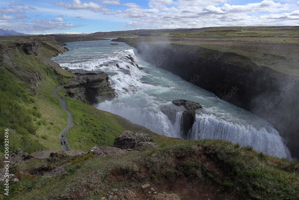 Iceland Gullfoss Waterfall