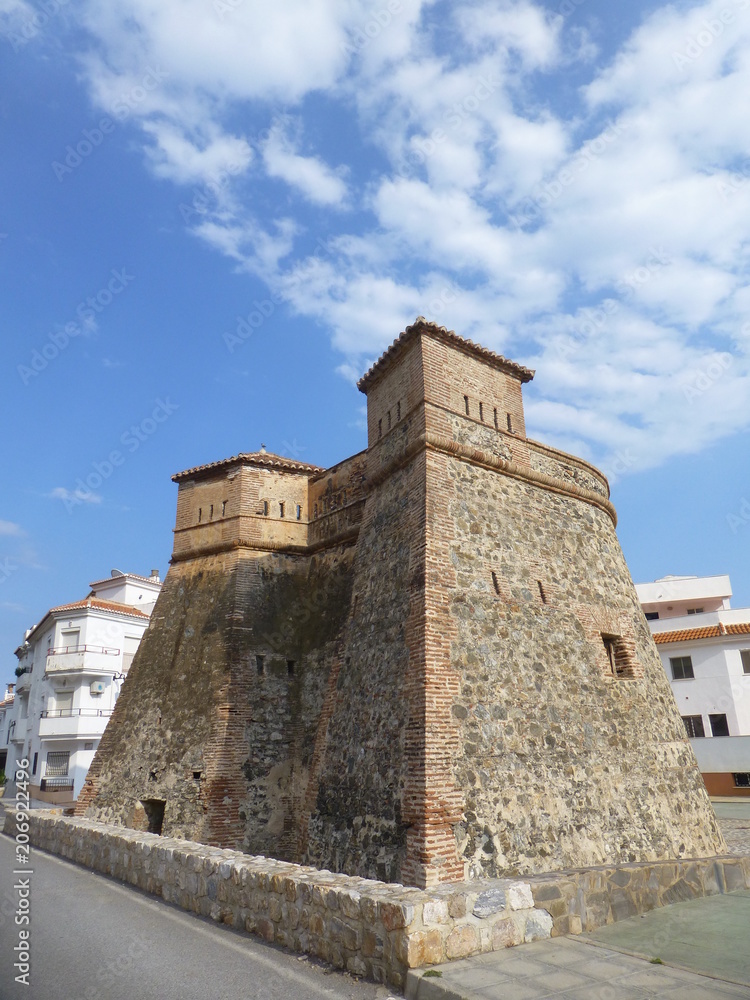 Castillo de Baños en la costa de Granada junto a Almeria (Andalucia,España)